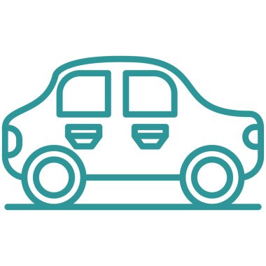 araba simgesi vektör illüstrasyonu