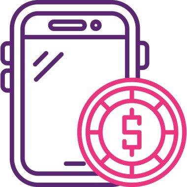 cep telefonu ikonu vektör illüstrasyonu