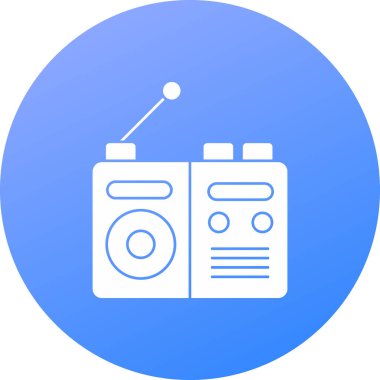vektör radyo oynatıcı simgesi