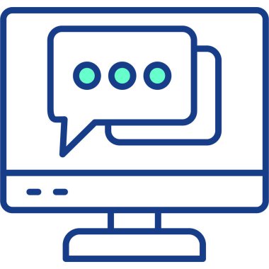 Bilgisayar. Web simgesi basit illüstrasyon