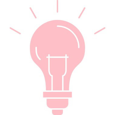 Ampul. Web simgesi basit illüstrasyon