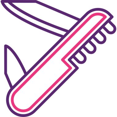 Bıçak. Web simgesi basit illüstrasyon