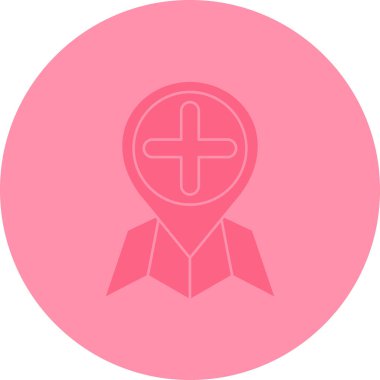 konum simgesi, vektör çizimi