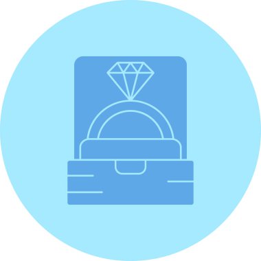 Elmas. Web simgesi basit illüstrasyon