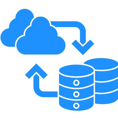 veri depolama sunucu simgesi ana hat biçiminde
