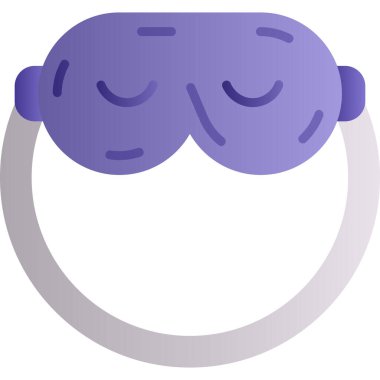 Maske. Web simgesi basit illüstrasyon