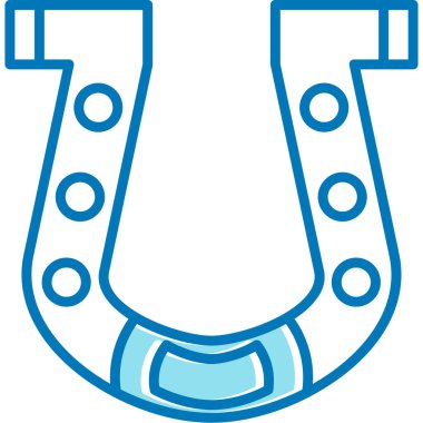 At nalı simgesi, vektör çizimi basit tasarım