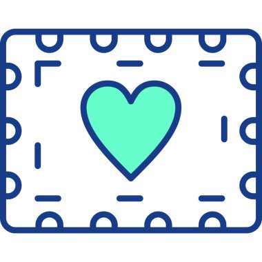 Bir hediye simgesinin vektör illüstrasyonu