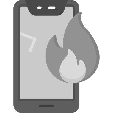 Ateş vektörü simgesini ateşle