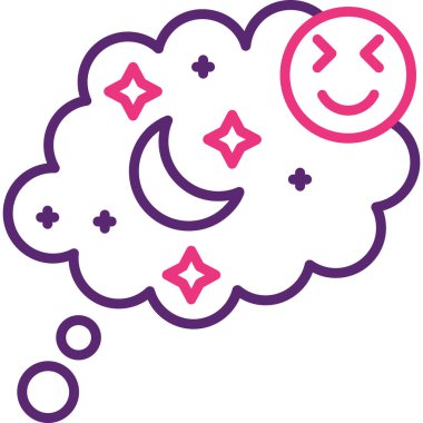 Gece Ay simgesi taslak biçiminde