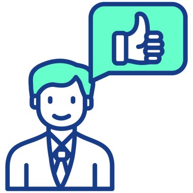 Müşteri hizmetleri ikonu. Ana hatlı müşteri servis vektör rengi izole edildi