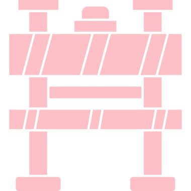 Sandalye. Web simgesi basit illüstrasyon