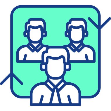 konferans çağrısı modern simge, vektör illüstrasyonu