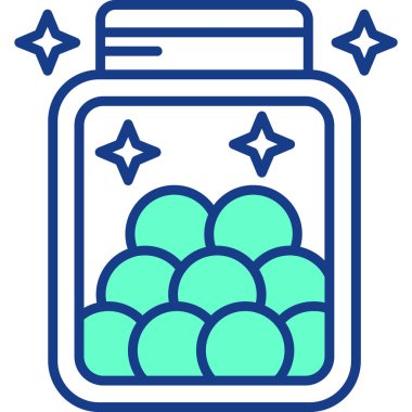 - Şeker. Web simgesi basit illüstrasyon