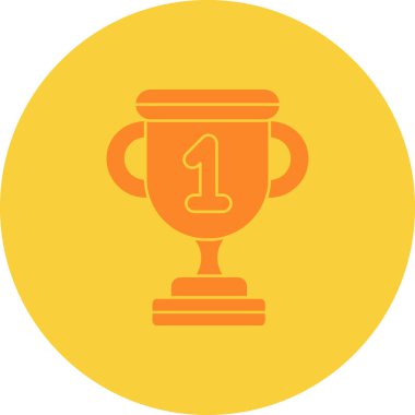 Kazanan Kupası düz vektör simgesi