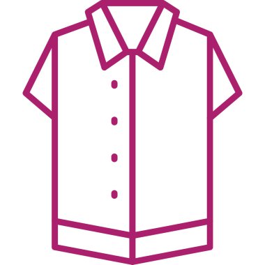 giysi moda simgesi, vektör illüstrasyonu beyaz üzerine izole edilmiş