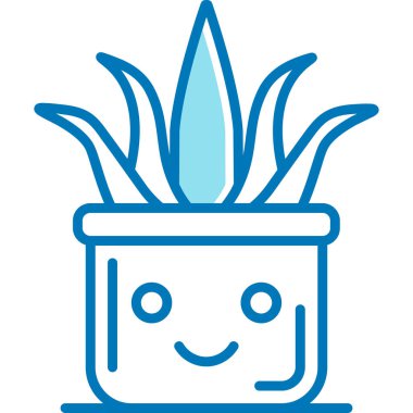 Kaktüs. Web simgesi basit illüstrasyon