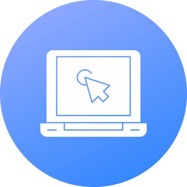 Bilgisayar monitörü. basit vektör