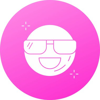 Moda biçimi izole edilmiş arkaplanda mutlu simge simgesi