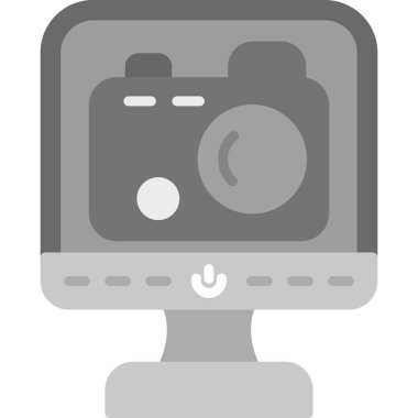 kamera simgesi vektör illüstrasyonu