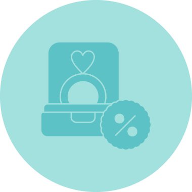 Kalp ikonu vektör illüstrasyonu