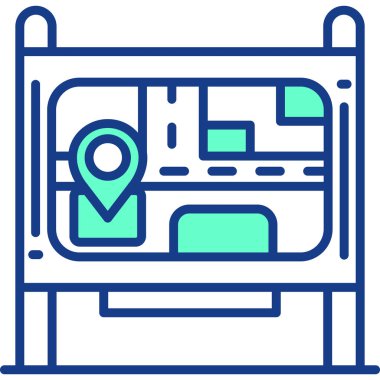 Harita konumu simgesi, özet biçimi