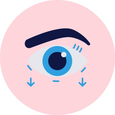 Göz simgesi. Basit resimleme