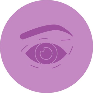 Göz. Web simgesi basit illüstrasyon