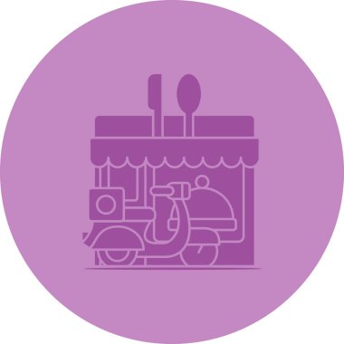 Mobilet. Web simgesi basit illüstrasyon