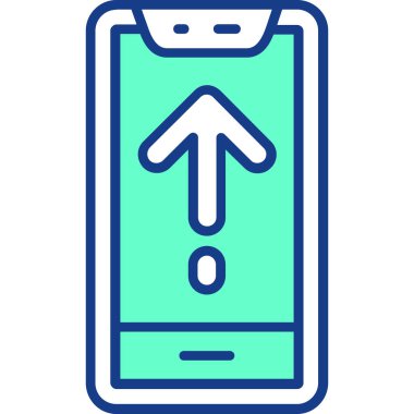 cep telefonu ikonu vektör illüstrasyonu