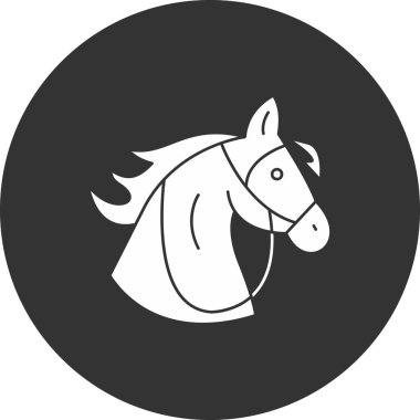 at simgesi, vektör illüstrasyonu