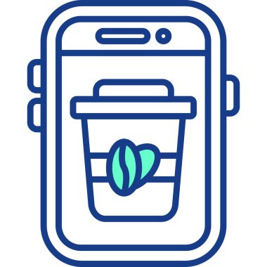 mobil kahve fincanı. Basit tasarım