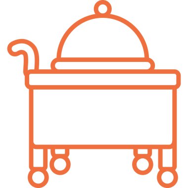 Yemek. Web simgesi basit illüstrasyon