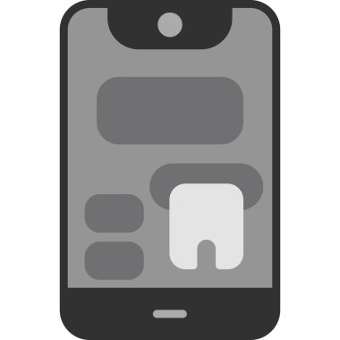 telefon simgesi vektör çizimi tasarımı