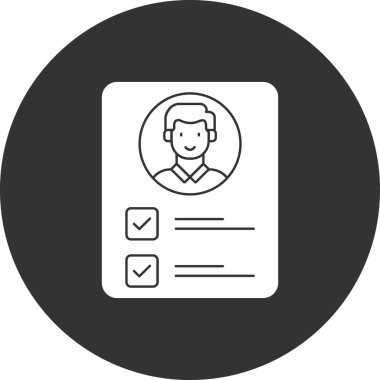 Bir insan simgesinin vektör illüstrasyonu