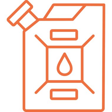 yağ pompası vektör simgesi, satır biçimi