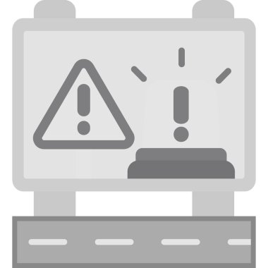 Uyarı uyarısı simgesi ana hatlar biçiminde