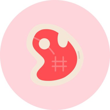 Böbrek. Web simgesi basit illüstrasyon