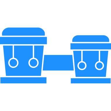 Çöp Kutusu Simgesi Vektör Özeti Çizimi