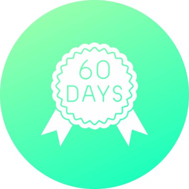 90 yıl web gradyan vektör simgesi tasarımı