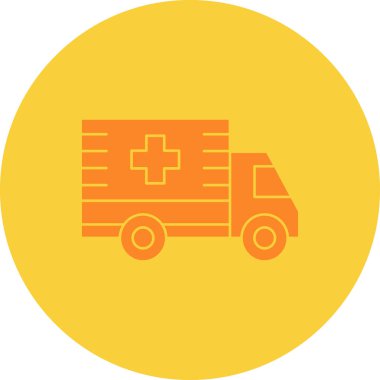 Ambulans simgesinin vektör çizimi