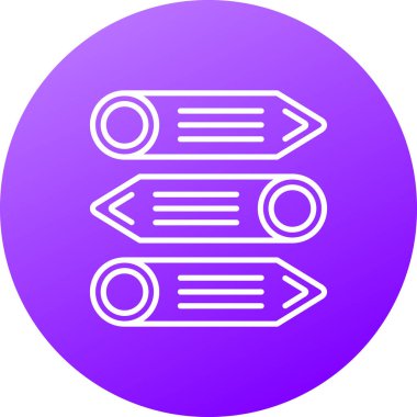 yol simgesi vektör illüstrasyonu