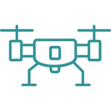 İHA simgesi, vektör illüstrasyonu
