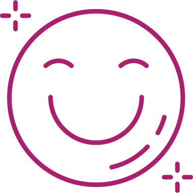 Gülümse ikon vektör illüstrasyonu