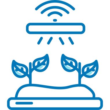 Bir bitki simgesinin vektör illüstrasyonu