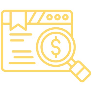 Dolar simgesi vektör illüstrasyonu