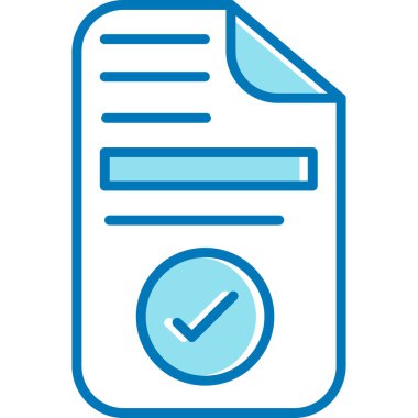 Kontrol listesi. Web simgesi basit illüstrasyon