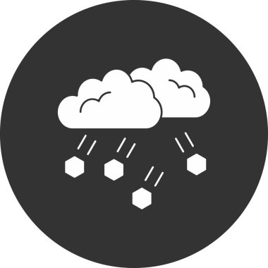 Bulut. Web simgesi basit illüstrasyon