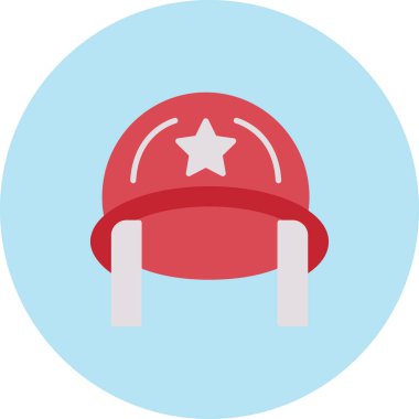 Kask simgesi vektör illüstrasyonu