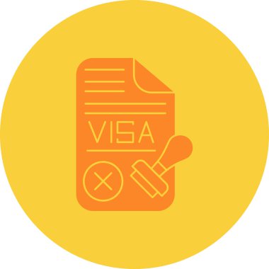 Vize vektörü simgesi tasarımı